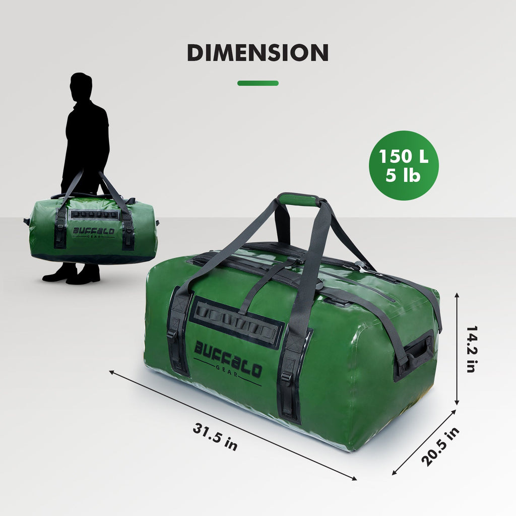 159QT Duffel Bag With Waterproof Zipper - Taylor Holler Tackle Co.