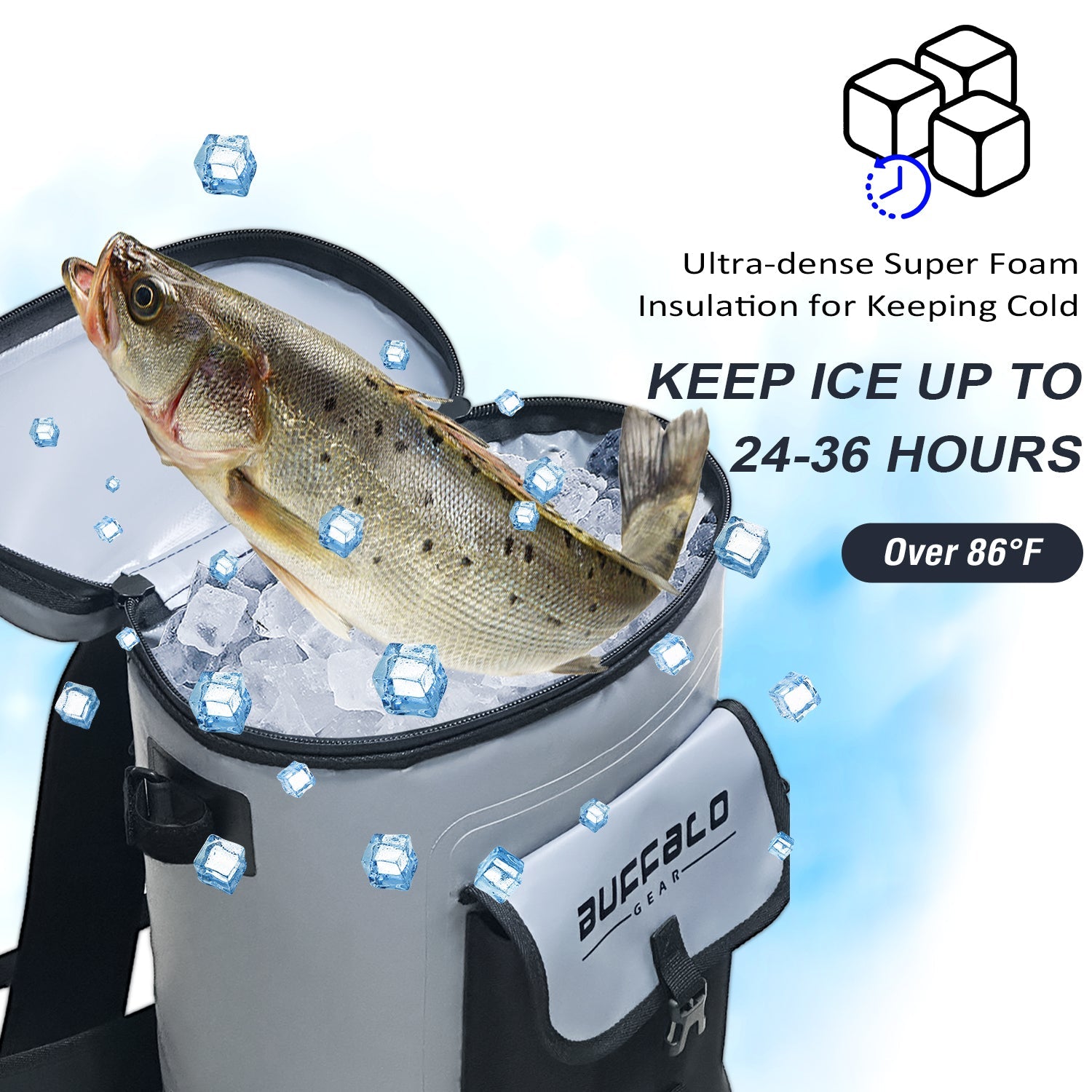 21QT Fish Cooler Backpack, Fish Kill Bag - Taylor Holler Tackle Co.