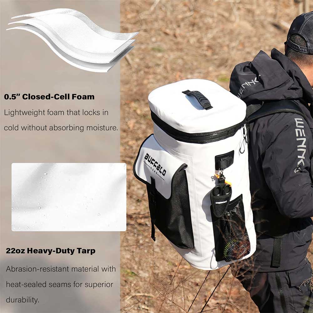 21QT Fish Cooler Backpack, Fish Kill Bag - Taylor Holler Tackle Co.