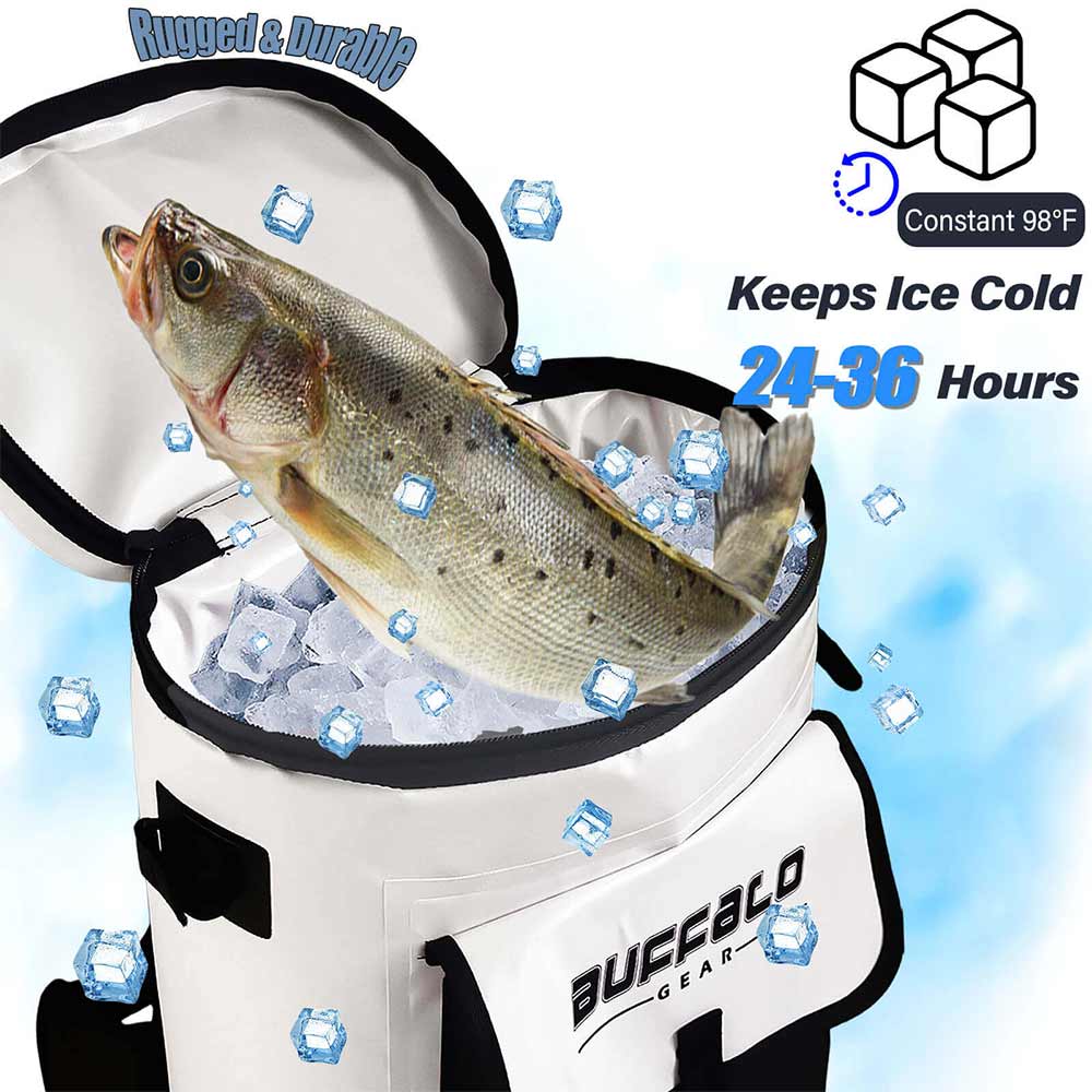 21QT Fish Cooler Backpack, Fish Kill Bag - Taylor Holler Tackle Co.