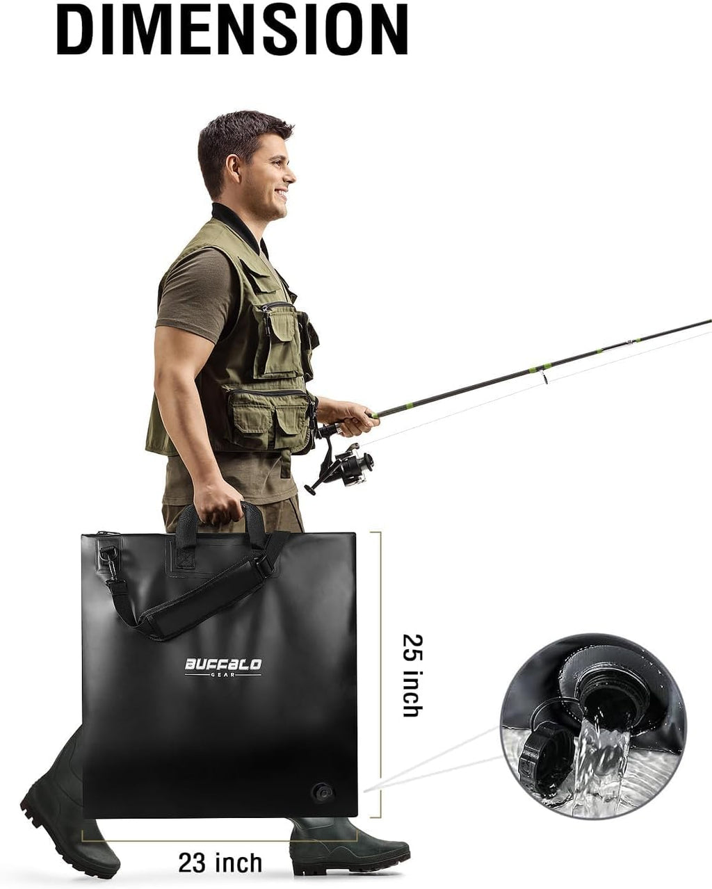 25'' Tournament Weigh in Bag with Separate Mesh Insert - Taylor Holler Tackle Co.