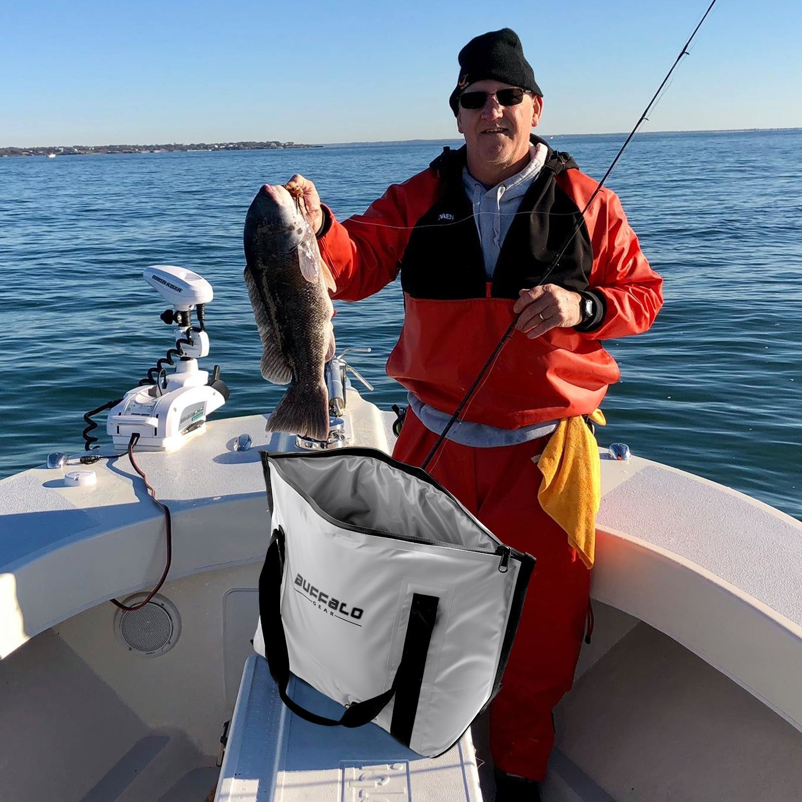 27QT Fish Bag Cooler With Flat Bottom - Taylor Holler Tackle Co.