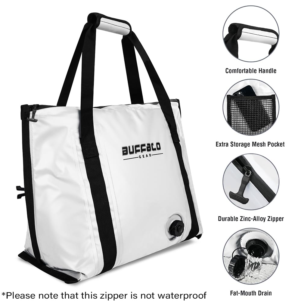 27QT Fish Bag Cooler With Flat Bottom - Taylor Holler Tackle Co.