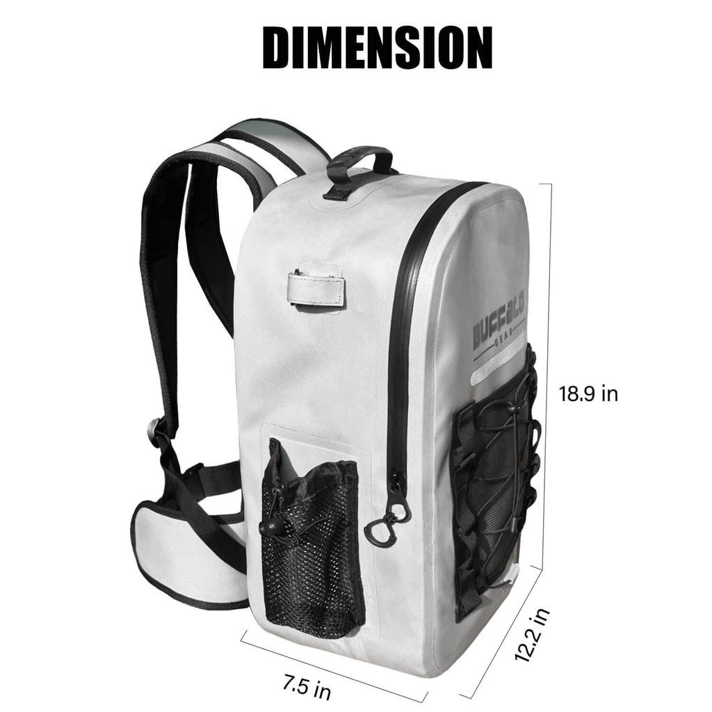 27QT Waterproof Fishing Backpack with Rod Holder - Taylor Holler Tackle Co.