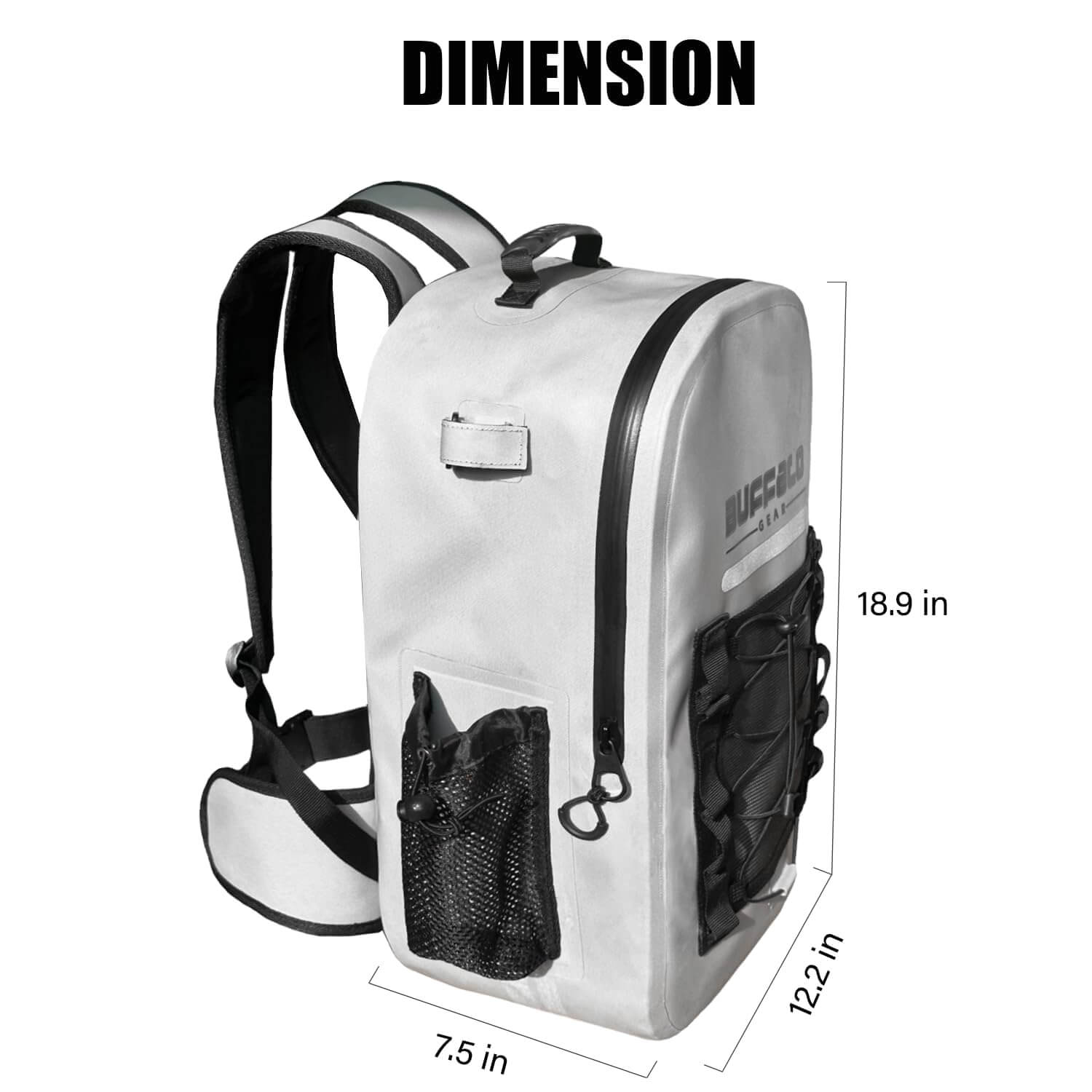 27QT Waterproof Fishing Backpack with Rod Holder - Taylor Holler Tackle Co.