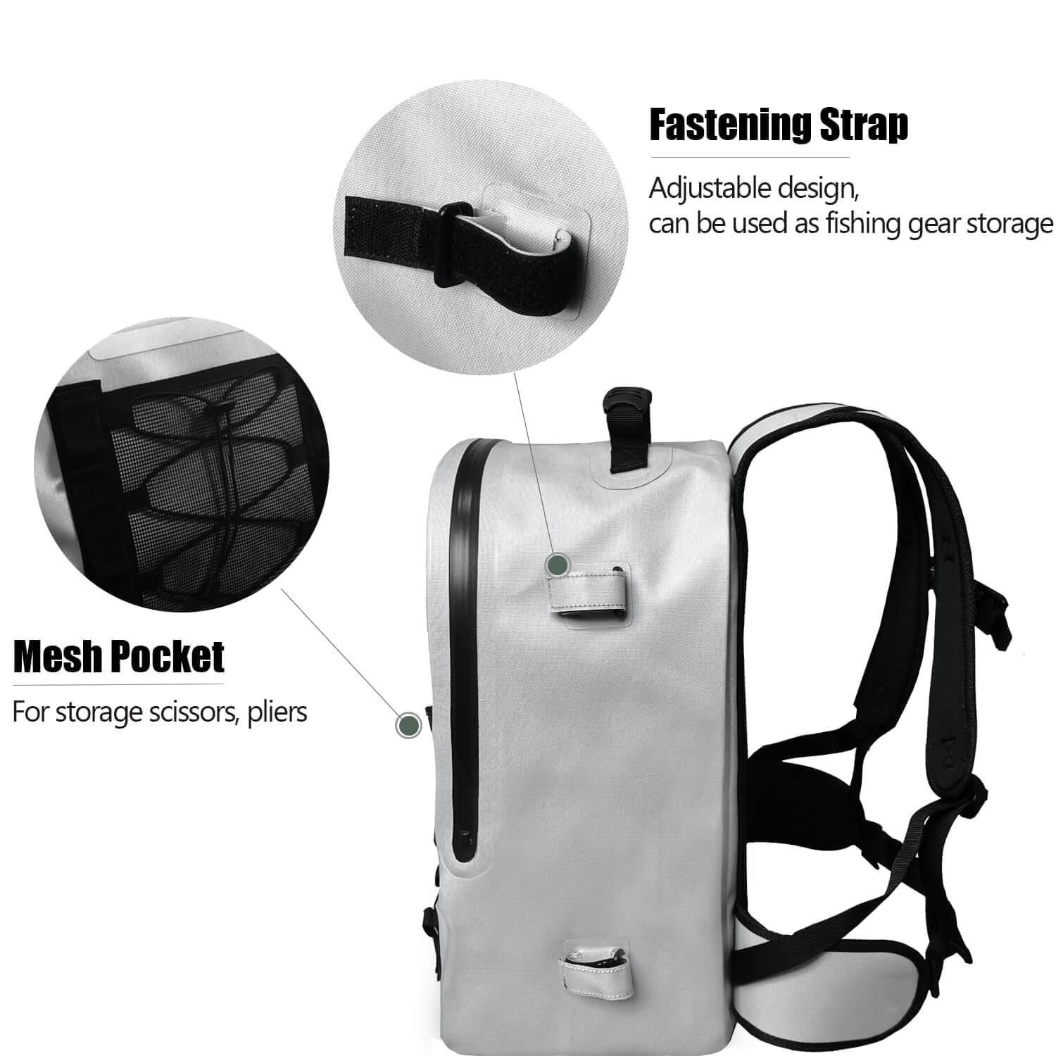 27QT Waterproof Fishing Backpack with Rod Holder - Taylor Holler Tackle Co.