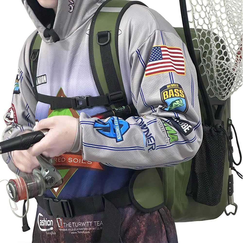 27QT Waterproof Fishing Backpack with Rod Holder - Taylor Holler Tackle Co.