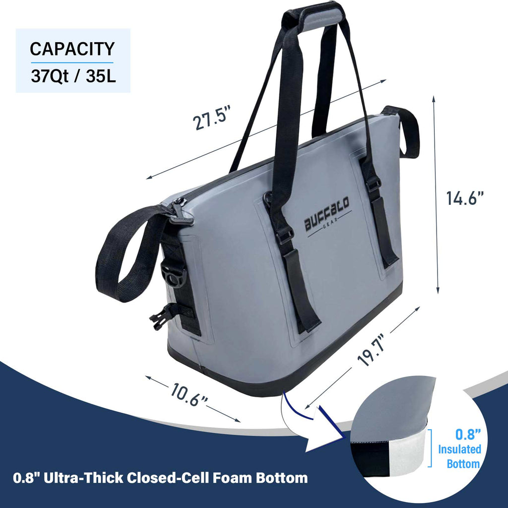 37QT Fish Cooler Bag With Fishing Rod Holder - Taylor Holler Tackle Co.