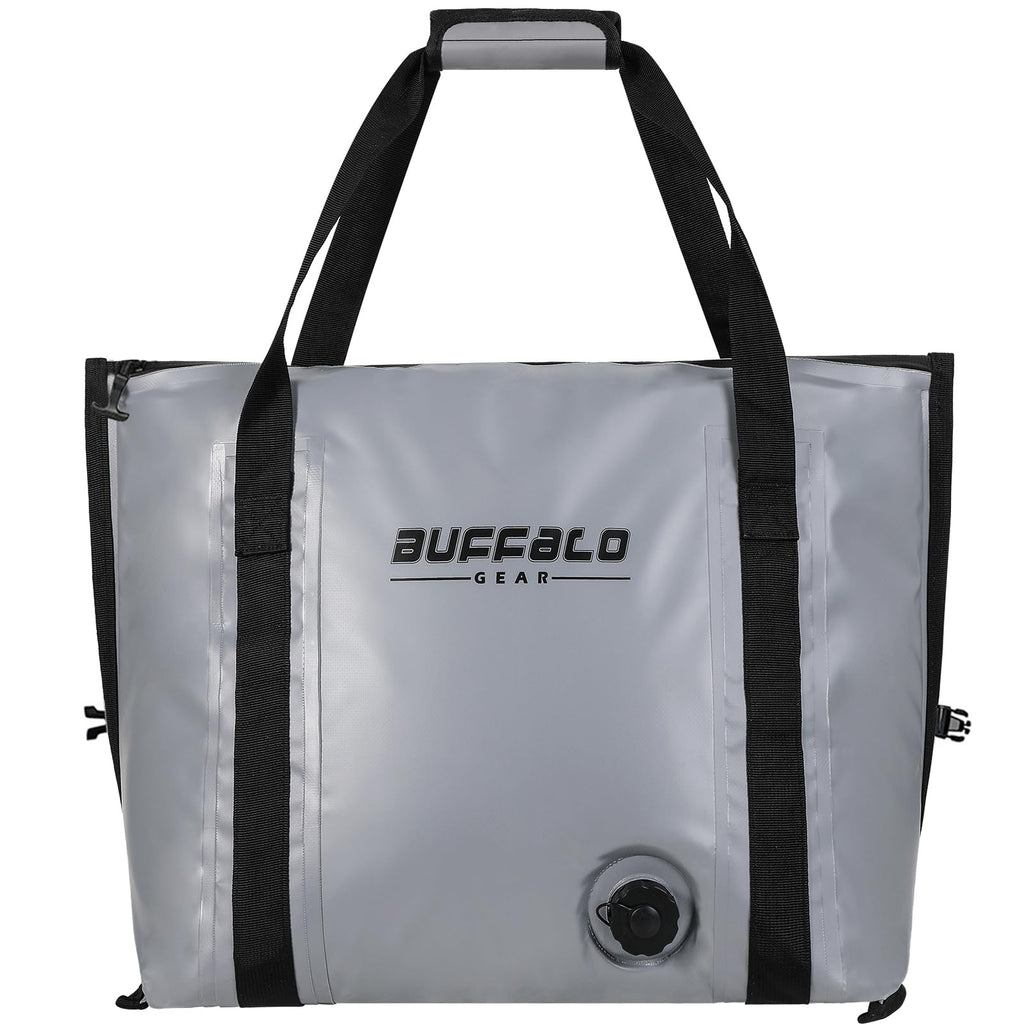Buffalo Gear 37QT Fish Cooler Bag – Flat Bottom, Leakproof - Taylor Holler Tackle Co.
