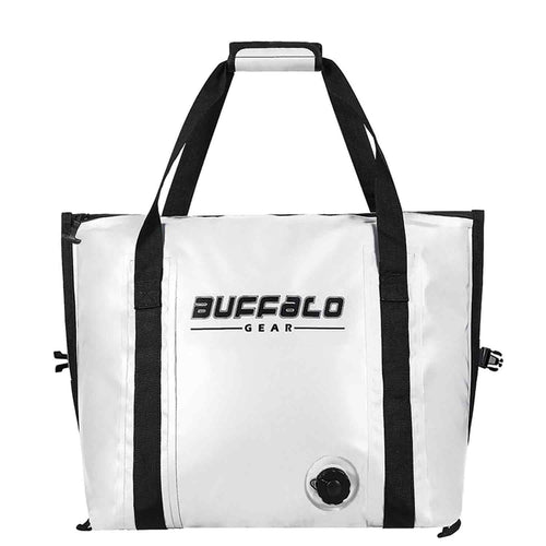 Buffalo Gear 37QT Fish Cooler Bag – Flat Bottom, Leakproof - Taylor Holler Tackle Co.