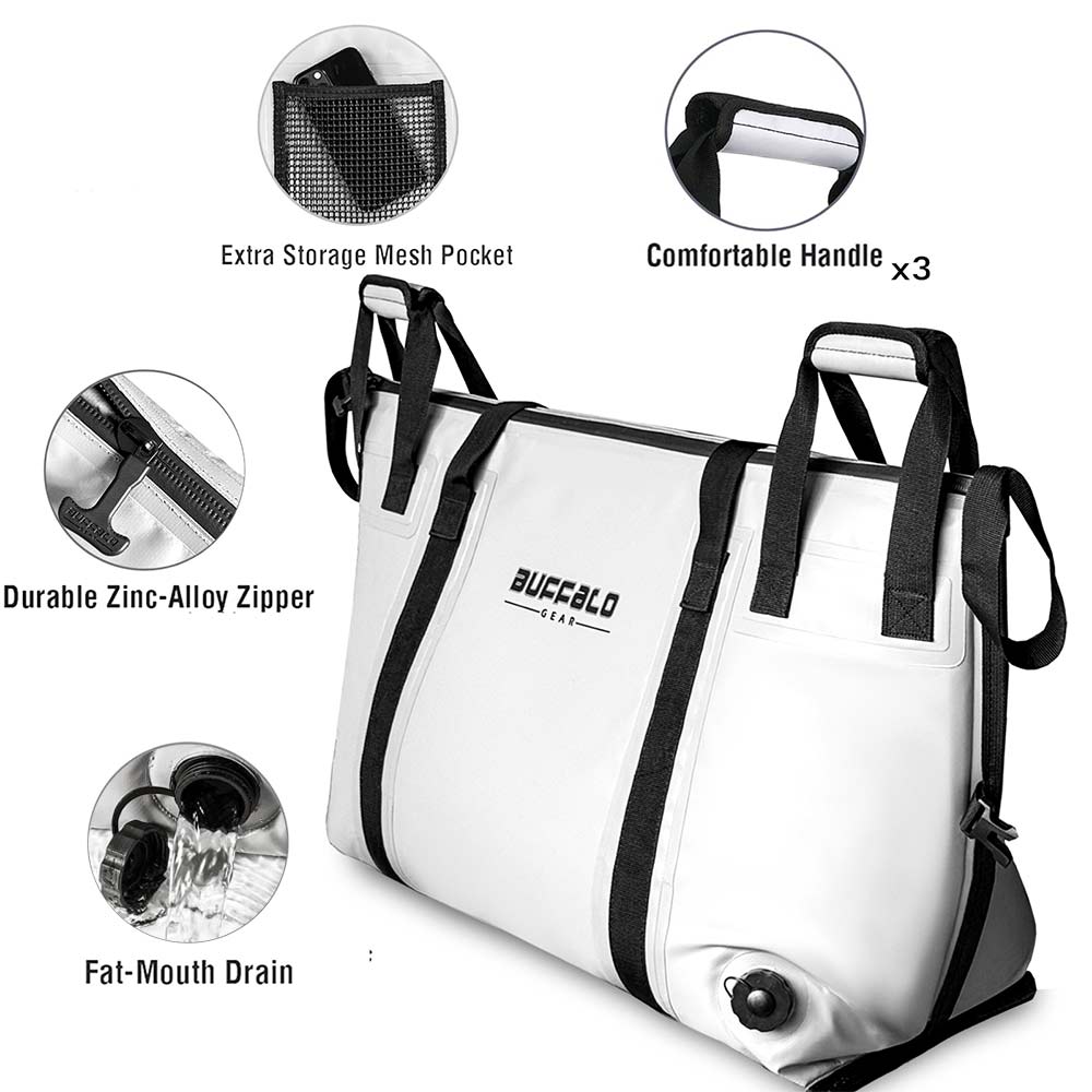 58QT Fish Cooler Bag With Flat Bottom - Taylor Holler Tackle Co.