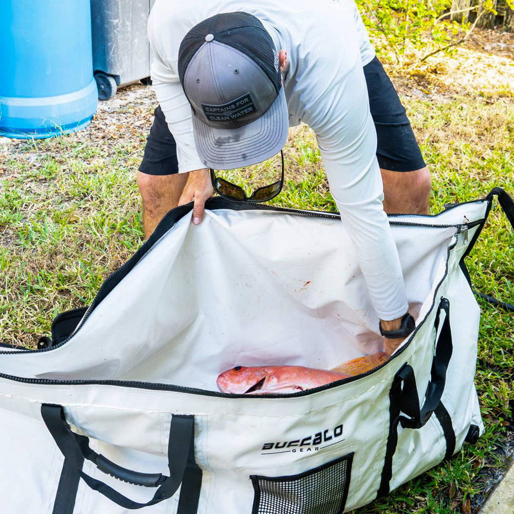 60x20'' Fish Cooler Bag With YKK Zipper, Flat Bottom - Taylor Holler Tackle Co.