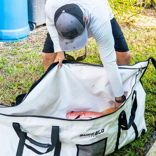60x20'' Fish Cooler Bag With YKK Zipper, Flat Bottom - Taylor Holler Tackle Co.