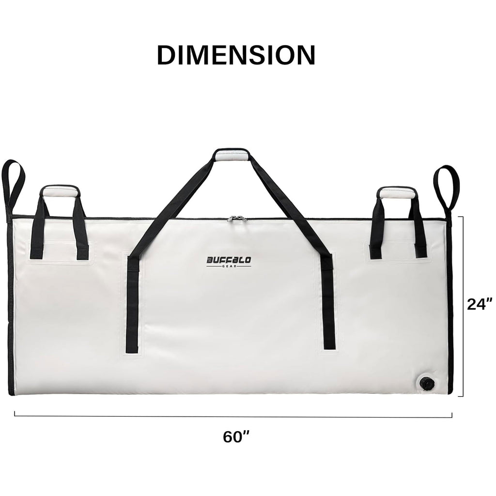60x24'' Fish Cooler Bag with YKK Zipper - Taylor Holler Tackle Co.