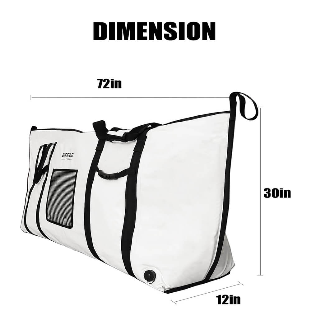 72x30'' Fish Cooler Bag With YKK Zipper, Flat Bottom - Taylor Holler Tackle Co.