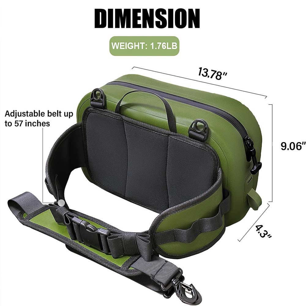 9.4QT Waterproof Fishing Fanny Pack - Taylor Holler Tackle Co.