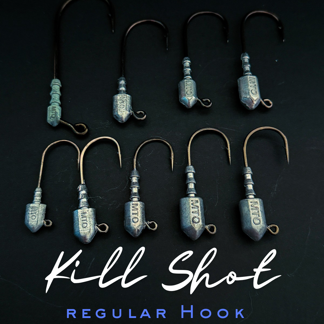 Magictail Kill Shot Black Nickel Bullethead Jigs - Taylor Holler Tackle Co.