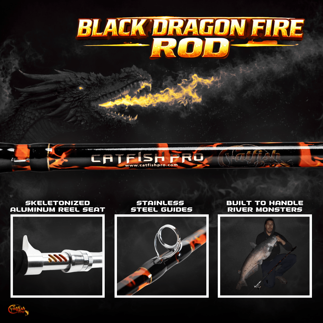 Black Dragon Fire Casting Rod - Taylor Holler Tackle Co.