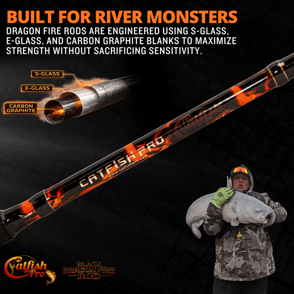 Black Dragon Fire Casting Rod - Taylor Holler Tackle Co.