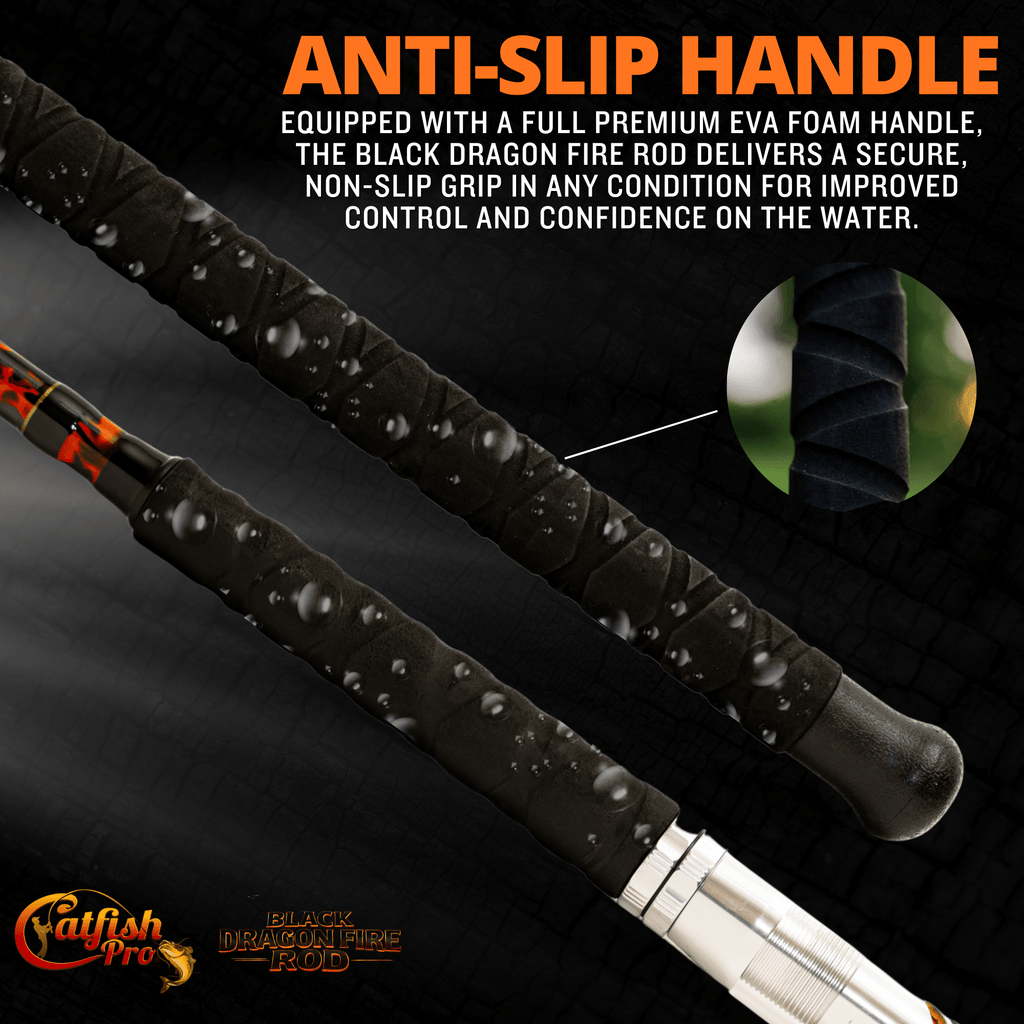 Black Dragon Fire Casting Rod - Taylor Holler Tackle Co.