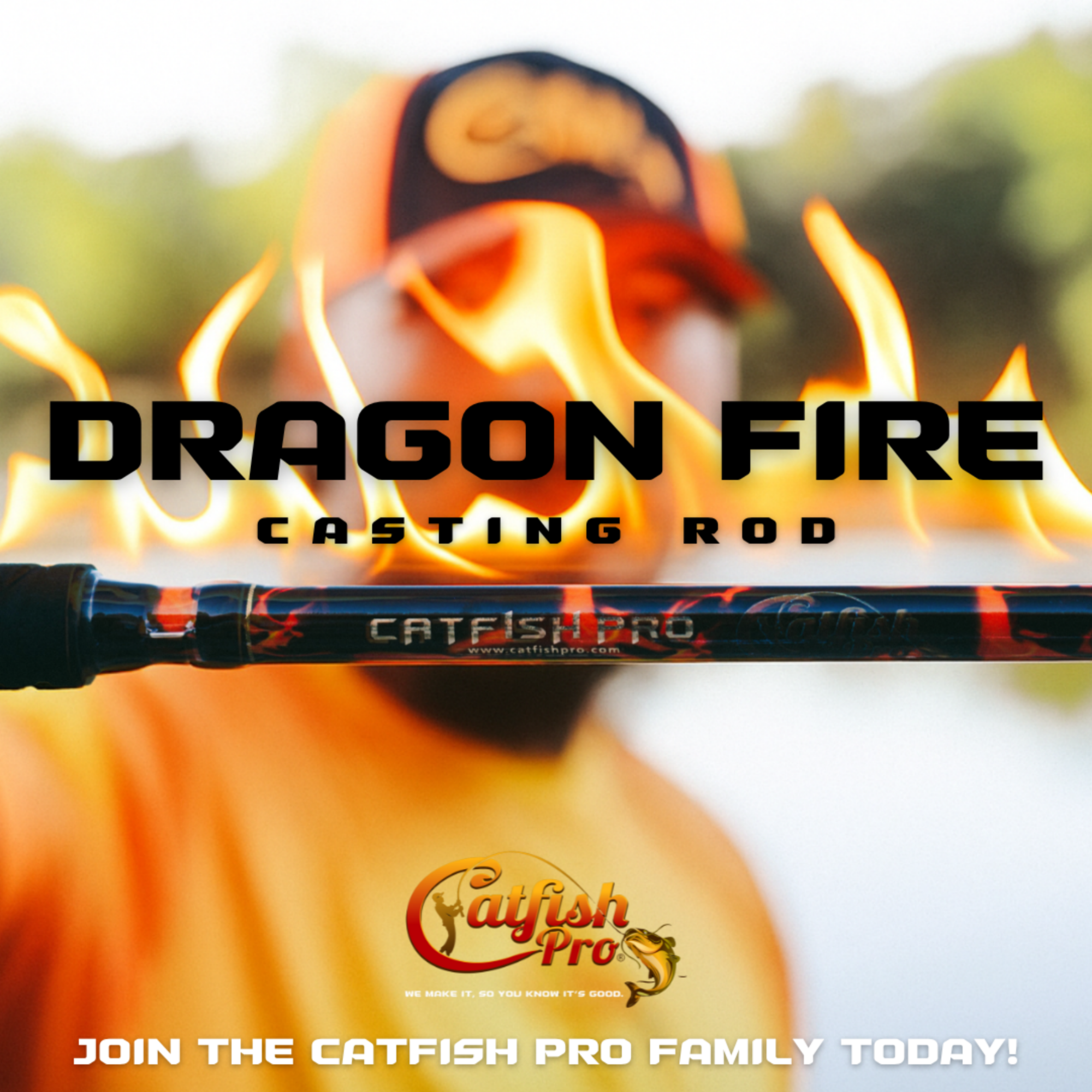 Black Dragon Fire Casting Rod - Taylor Holler Tackle Co.