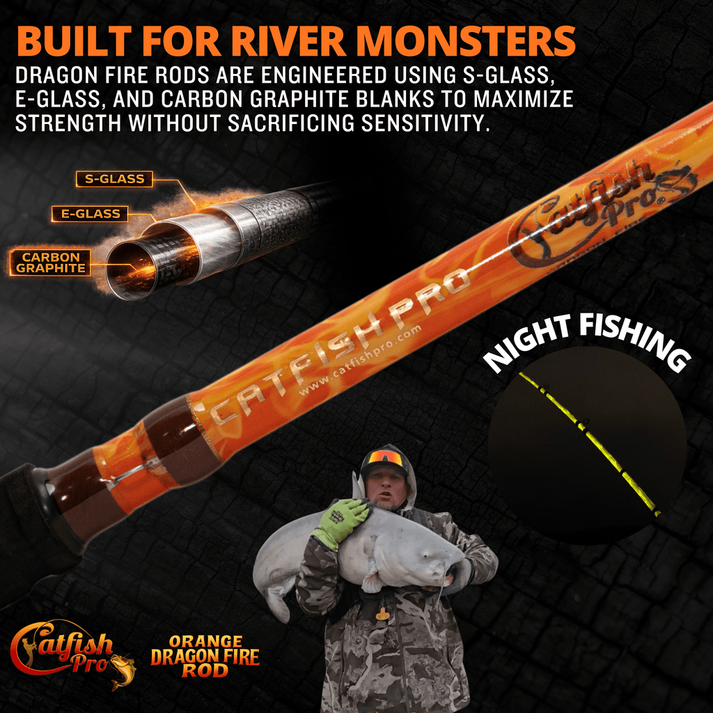 Orange Dragon Fire Casting Glow Rod - Taylor Holler Tackle Co.
