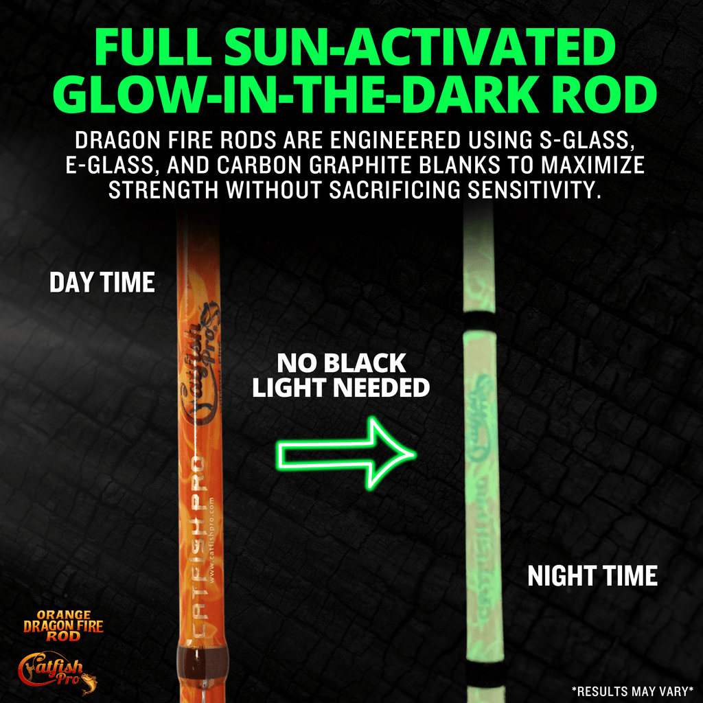 Orange Dragon Fire Casting Glow Rod - Taylor Holler Tackle Co.