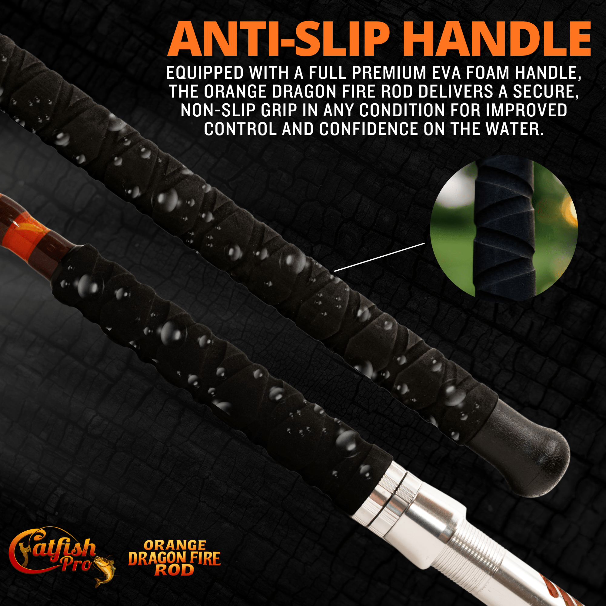 Orange Dragon Fire Casting Glow Rod - Taylor Holler Tackle Co.