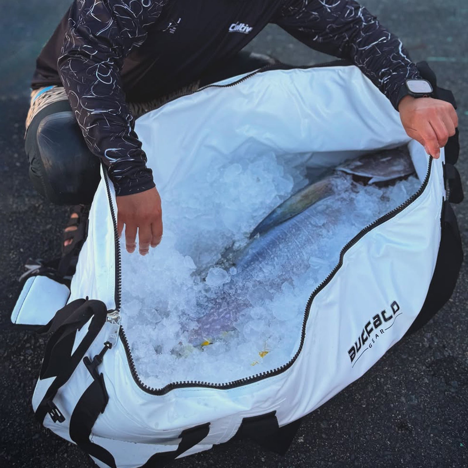 84QT Fish Cooler Bag With Flat Bottom - Taylor Holler Tackle Co.